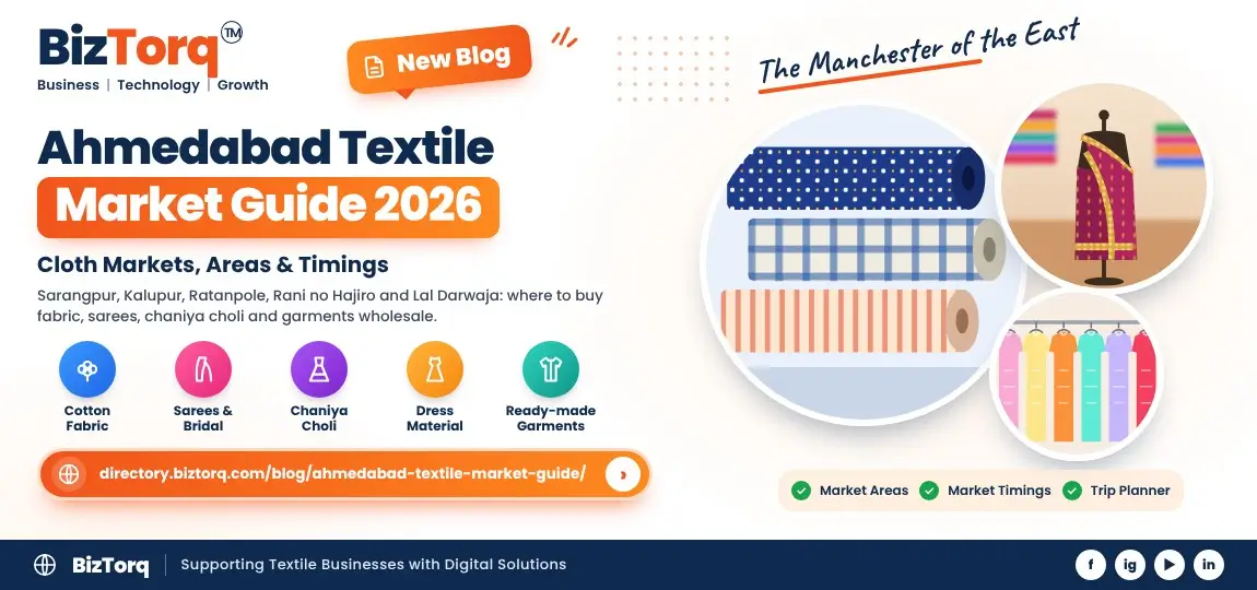 Ahmedabad Textile Market Guide 2026: Cloth Markets, Areas and Timings