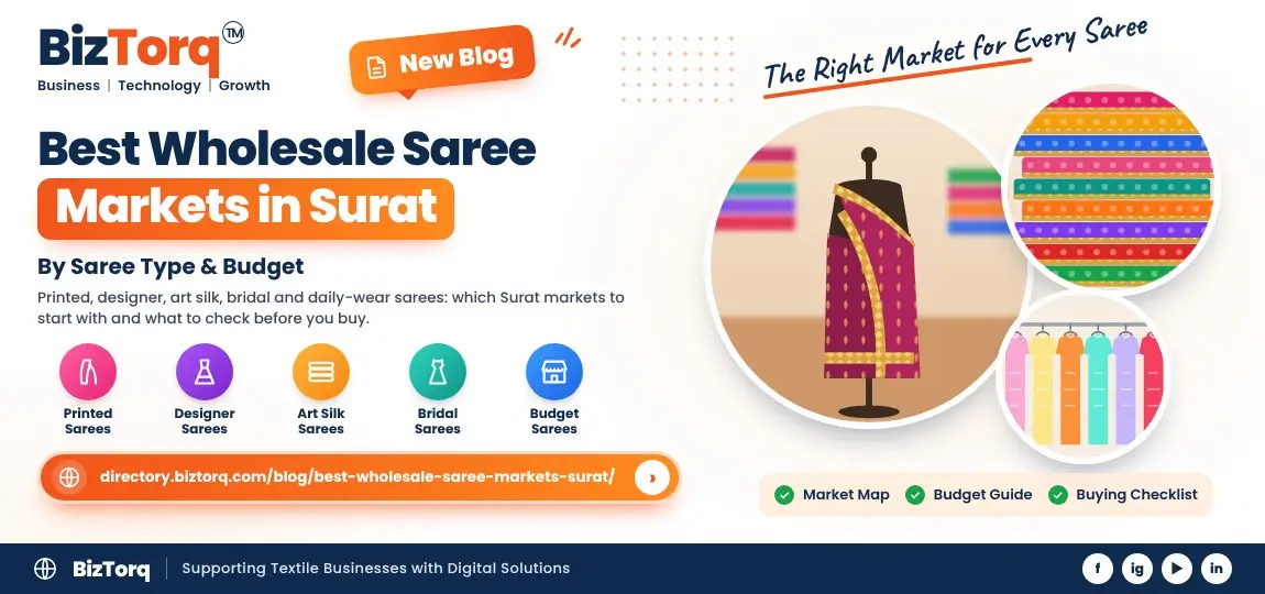 Best Wholesale Saree Markets in Surat, by Type and Budget