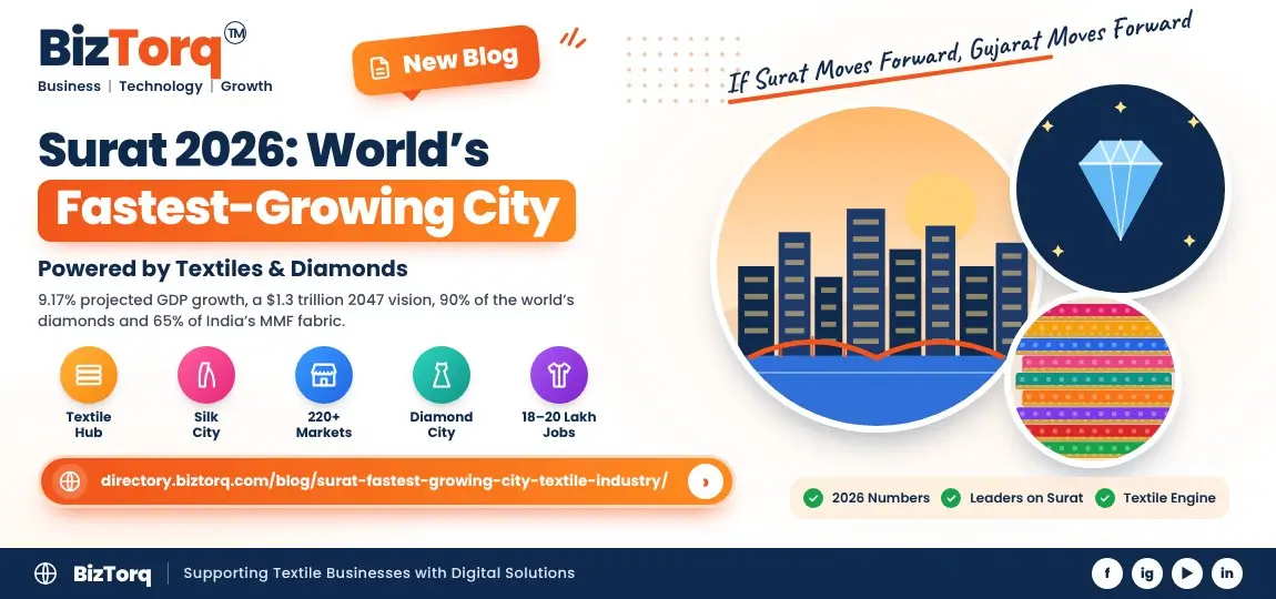 Surat 2026: Why PM Modi, Global Industrialists and Buyers Are Betting on the World’s #1 Fastest-Growing City and Its Textile Engine