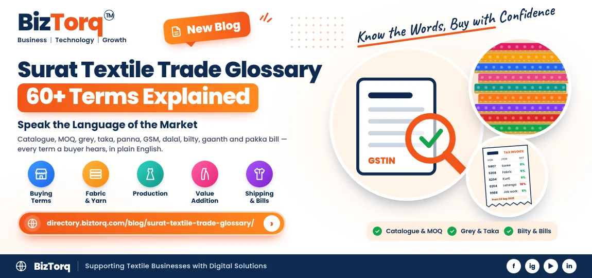 Surat Textile Trade Glossary: 60+ Terms Every Buyer Hears